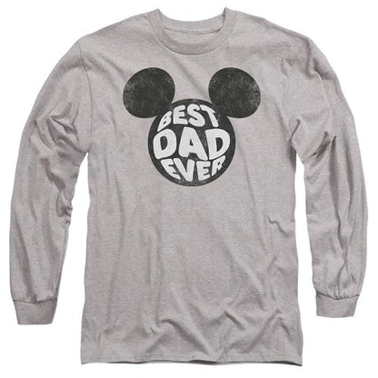 Front - Disney Unisex Adult Best Dad Ever Mickey Mouse T-Shirt