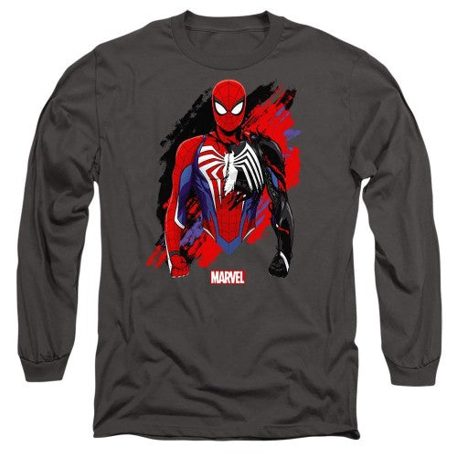 Front - Spider-Man Unisex Adult Symbiote T-Shirt