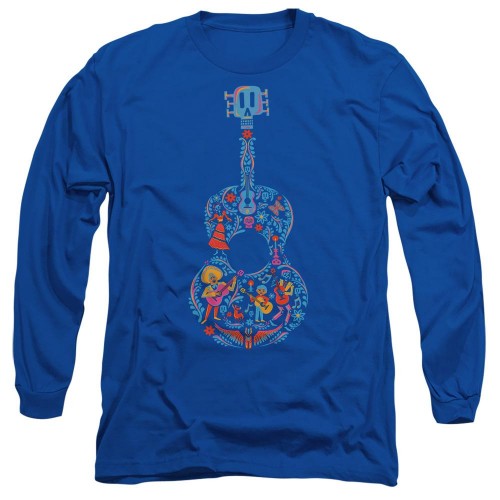 Front - Coco Unisex Adult Ernesto Miguel Hector Colourful Guitar T-Shirt