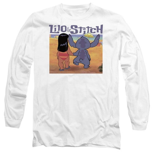 Front - Lilo & Stitch Unisex Adult Into The Sunset T-Shirt