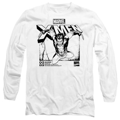 Front - Marvel Unisex Adult X-Men Wolverine Jump T-Shirt