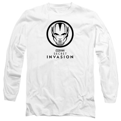 Front - Marvel Unisex Adult Secret Invasion Mono Badge T-Shirt