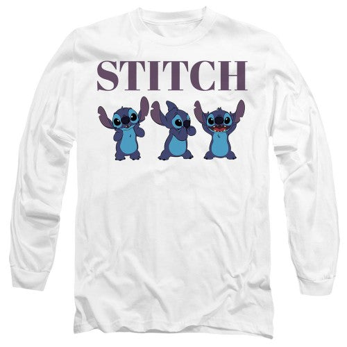 Front - Lilo & Stitch Unisex Adult Stitch Triple T-Shirt