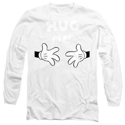 Front - Disney Unisex Adult Hug Me Mickey Mouse Valentine`s Day T-Shirt