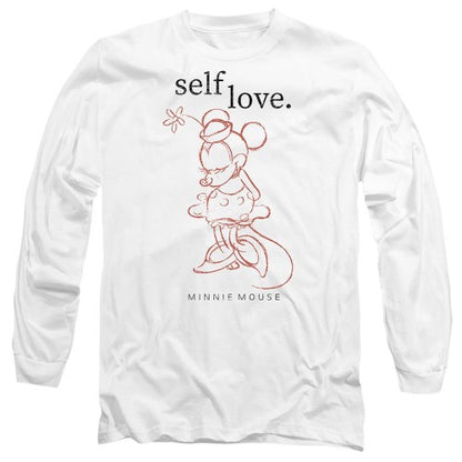 Front - Disney Unisex Adult Self Love Minnie Mouse Valentine`s Day T-Shirt