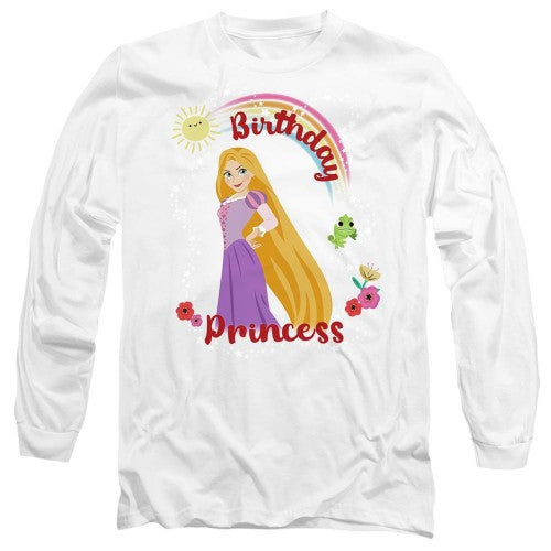 Front - Tangled Unisex Adult Birthday Princess Rapunzel Pascal T-Shirt
