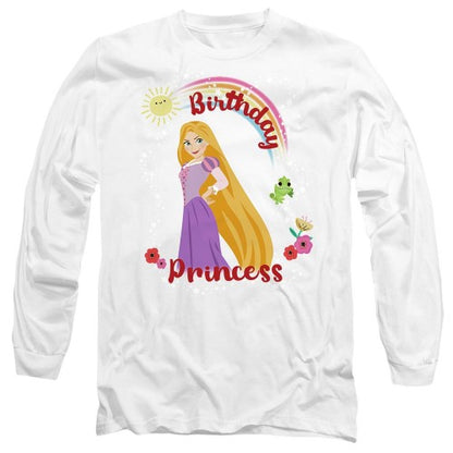 Front - Tangled Unisex Adult Birthday Princess Rapunzel Pascal T-Shirt