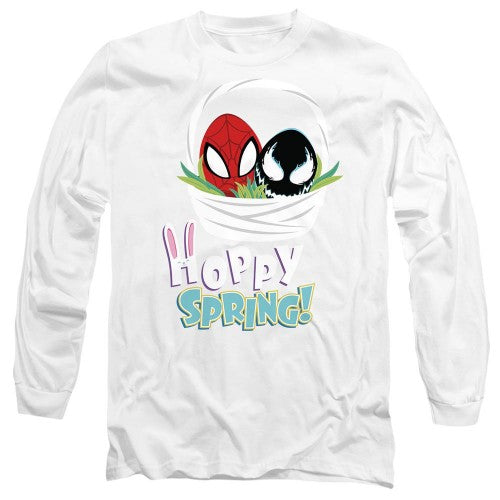 Front - Spider-Man Unisex Adult Hoppy Spring T-Shirt