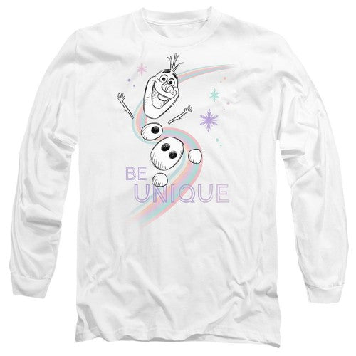 Front - Frozen Unisex Adult Be Unique Olaf Rainbow T-Shirt