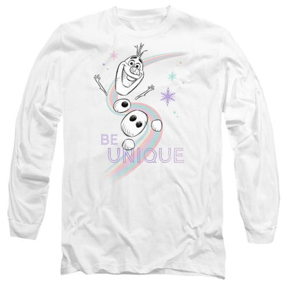 Front - Frozen Unisex Adult Be Unique Olaf Rainbow T-Shirt