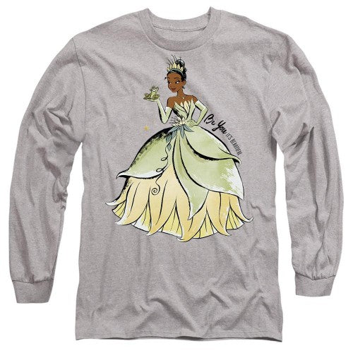 Front - The Princess and the Frog Unisex Adult Be You, It´s Beautiful Tiana T-Shirt