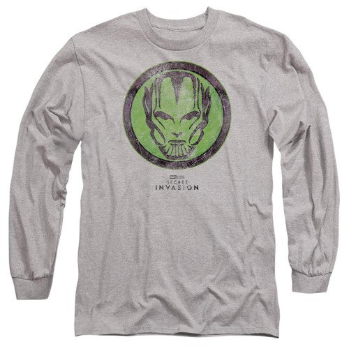 Front - Marvel Unisex Adult Secret Invasion Badge T-Shirt