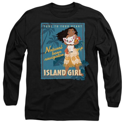 Front - Moana Unisex Adult Island Girl T-Shirt