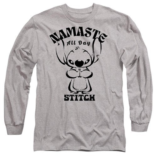 Front - Lilo & Stitch Unisex Adult Namaste All Day T-Shirt