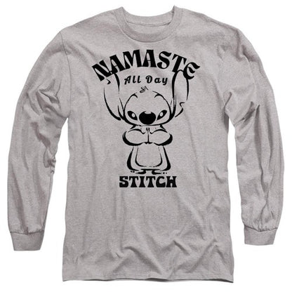 Front - Lilo & Stitch Unisex Adult Namaste All Day T-Shirt