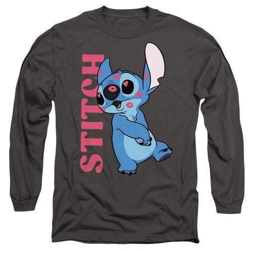 Front - Lilo & Stitch Unisex Adult Covered In Kisses T-Shirt