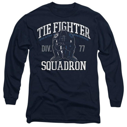 Front - Star Wars Unisex Adult Tie Fighter Squadron T-Shirt