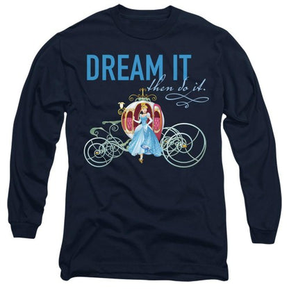 Front - Cinderella Unisex Adult Dream It, Then Do It Pumpkin Coach T-Shirt
