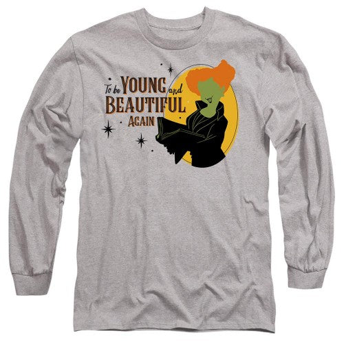 Front - Hocus Pocus Unisex Adult Young And Beautiful Again Winifred T-Shirt