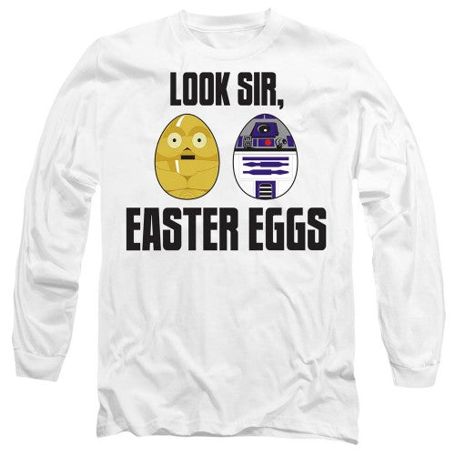 Front - Star Wars Unisex Adult Look Sir, Easter Eggs T-Shirt