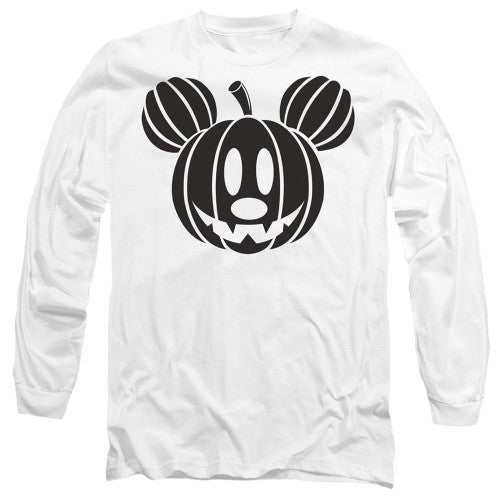 Front - Disney Unisex Adult Mickey Mouse Pumpkin Head T-Shirt