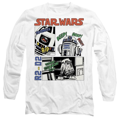 Front - Star Wars Unisex Adult Beep Boop R2-D2 T-Shirt