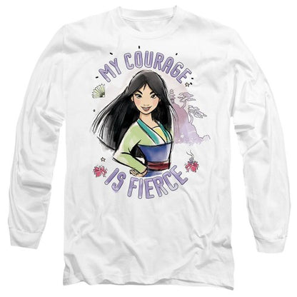 Front - Mulan Unisex Adult My Courage Is Fierce T-Shirt