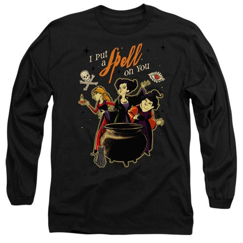 Front - Hocus Pocus Unisex Adult Witches Spell T-Shirt