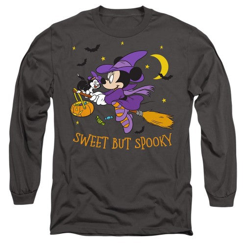 Front - Disney Unisex Adult Spooky Witch Minnie Mouse T-Shirt