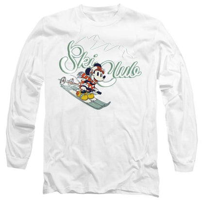 Front - Disney Unisex Adult Ski Club Minnie Mouse T-Shirt