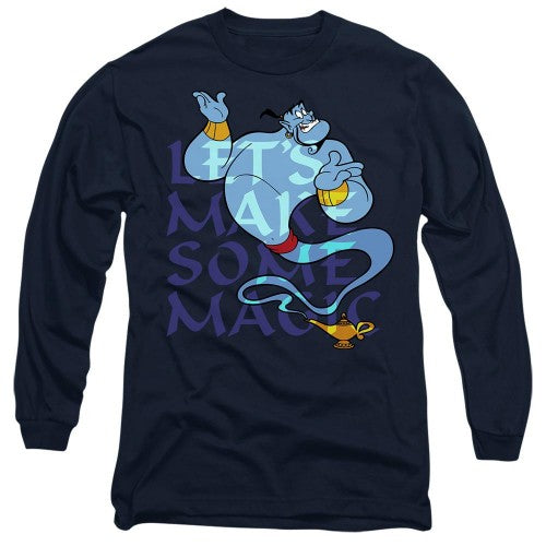 Front - Aladdin Unisex Adult Let´s Make Some Magic Genie T-Shirt