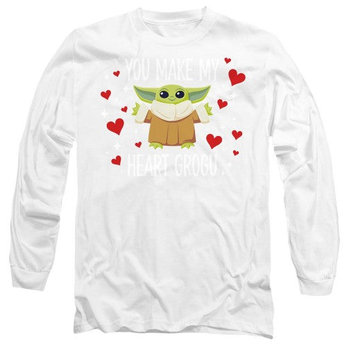 Front - Star Wars Unisex Adult You Make My Heart Grogu T-Shirt