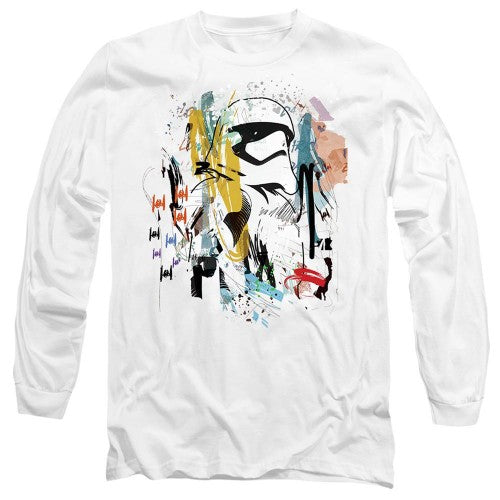 Front - Star Wars Unisex Adult Stormtrooper Abstract T-Shirt