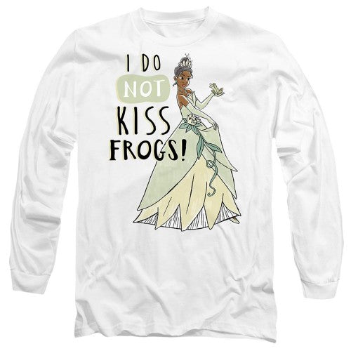 Front - The Princess and the Frog Unisex Adult Does Not Kiss Frogs Tiana T-Shirt