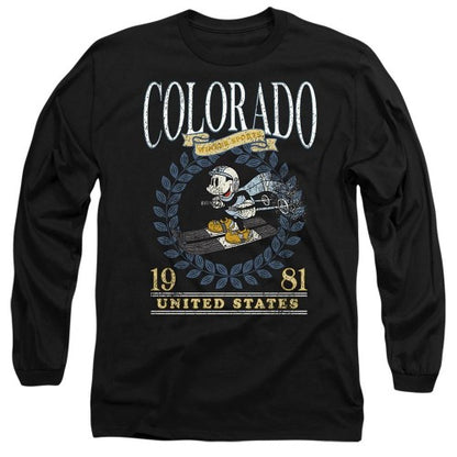 Front - Disney Unisex Adult Colorado Ski Mickey Mouse T-Shirt