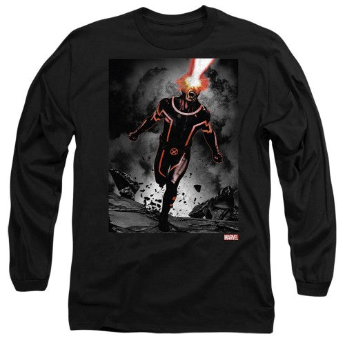 Front - Marvel Unisex Adult X-Men Cyclops Blast T-Shirt