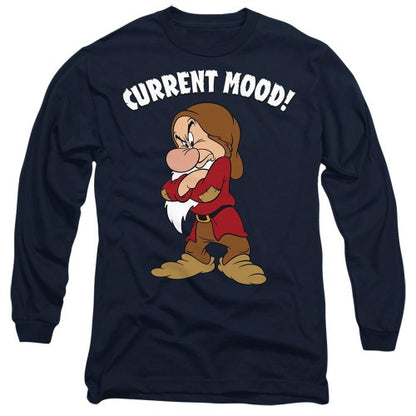 Front - Snow White And The Seven Dwarfs Unisex Adult Current Mood Grumpy T-Shirt