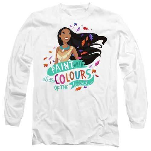 Front - Pocahontas Unisex Adult Colours Of The Wind T-Shirt