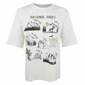 Front - National Parks Womens/Ladies All The Parks Oversized T-Shirt