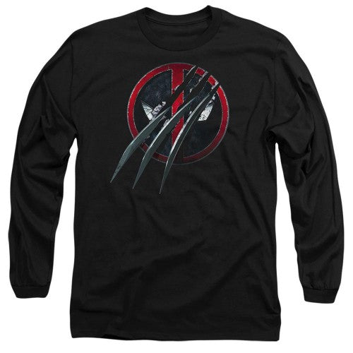 Front - Deadpool & Wolverine Unisex Adult Wolverine Claws T-Shirt