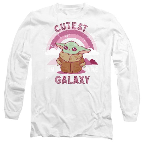 Front - Star Wars: The Mandalorian Unisex Adult Cutest In The Galaxy Grogu T-Shirt