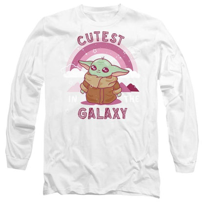 Front - Star Wars: The Mandalorian Unisex Adult Cutest In The Galaxy Grogu T-Shirt