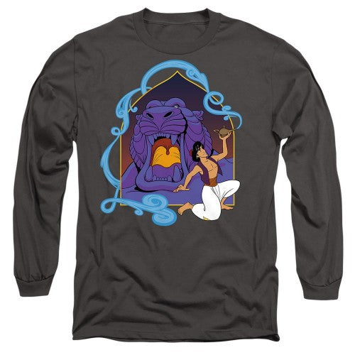 Front - Aladdin Unisex Adult The Magic Lamp At The Cave Of Wonders T-Shirt