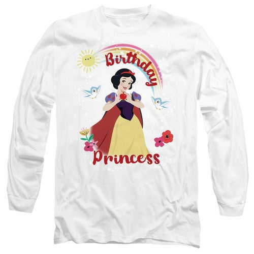Front - Snow White And The Seven Dwarfs Unisex Adult Birthday Princess And Friends T-Shirt