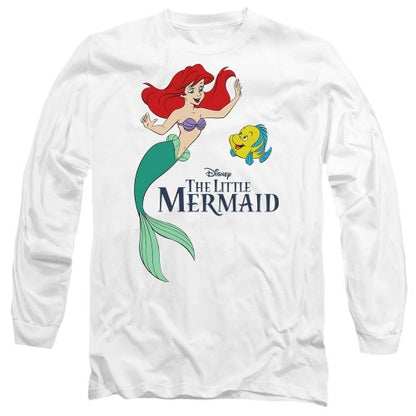 Front - The Little Mermaid Unisex Adult Ariel & Flounder T-Shirt