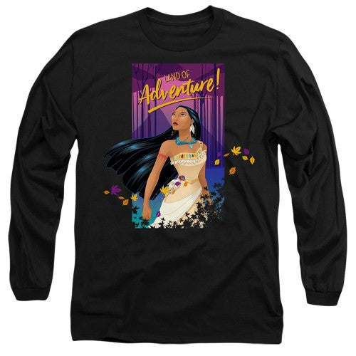 Front - Pocahontas Unisex Adult Land Of Adventure T-Shirt