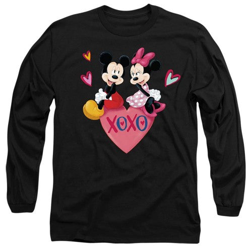 Front - Mickey Mouse Unisex Adult Xoxo Minnie Mouse Valentine`s Day T-Shirt