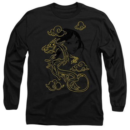 Front - Mulan Unisex Adult Breezy Mushu Illustration T-Shirt