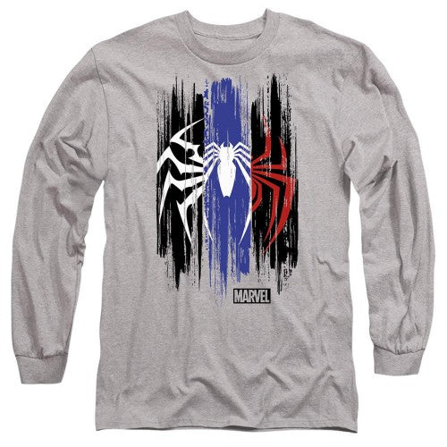 Front - Spider-Man 2 Unisex Adult Gamerverse Stripes Spider T-Shirt