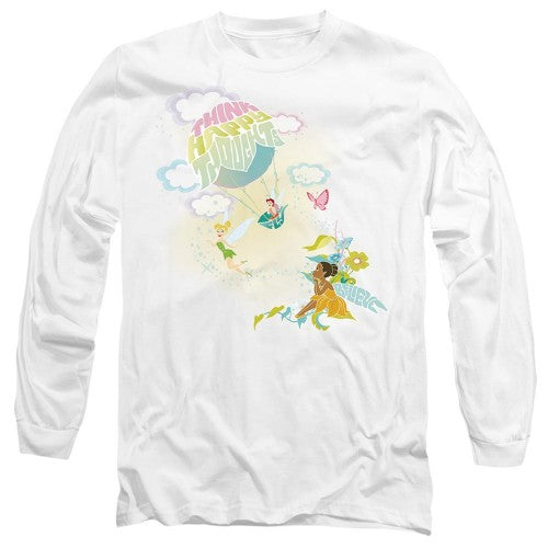 Front - Disney Fairies Unisex Adult Think Happy Thoughts Tinker Bell & Iridessa T-Shirt